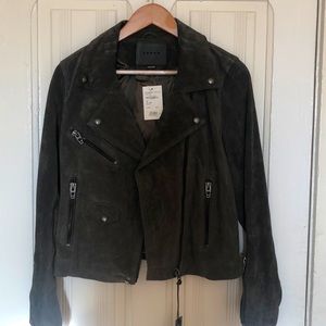 Blank NYC, Slate Grey, Suede Jacket in Medium